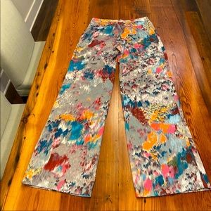 BCBGMaxAzria Flowy Wide Leg Pants in Tie-Dye Print (Sz. S)